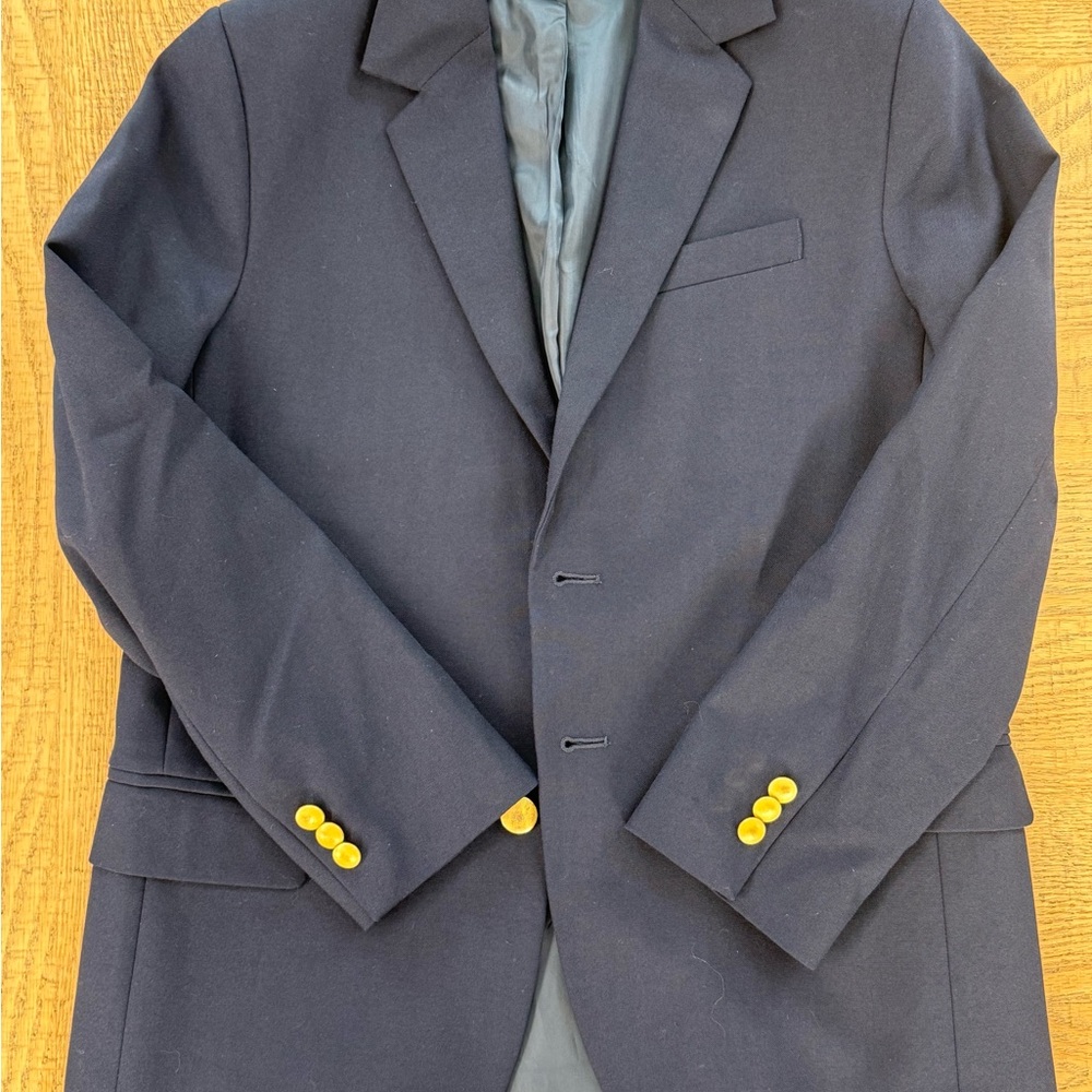 Lands' End Blue Blazer with Classic Tailoring